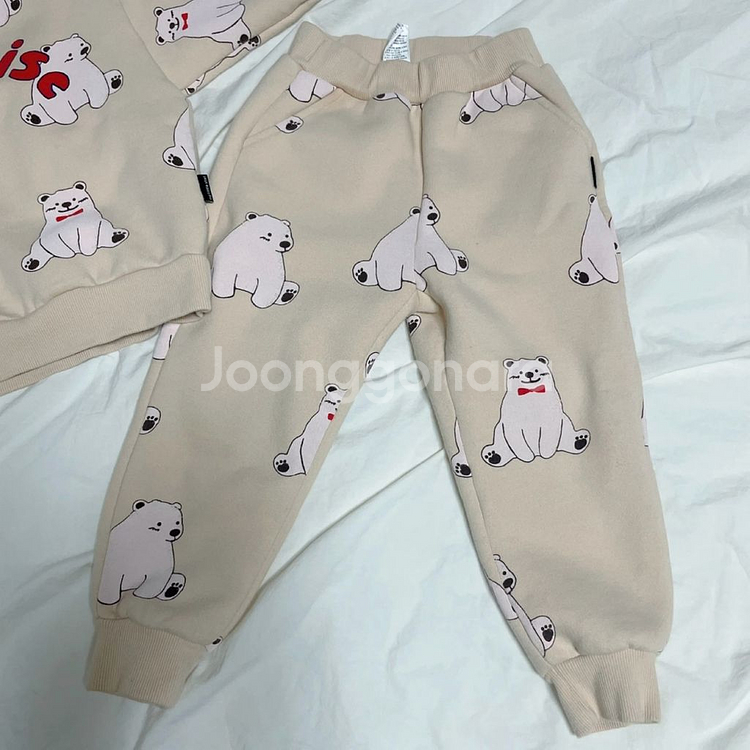 마이리틀스타 곰돌이 상하복 (기모) XS--1