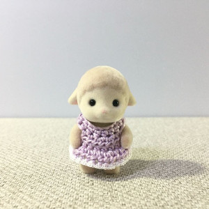 [실바니안 뜨개옷] 연보라 프릴 원피스