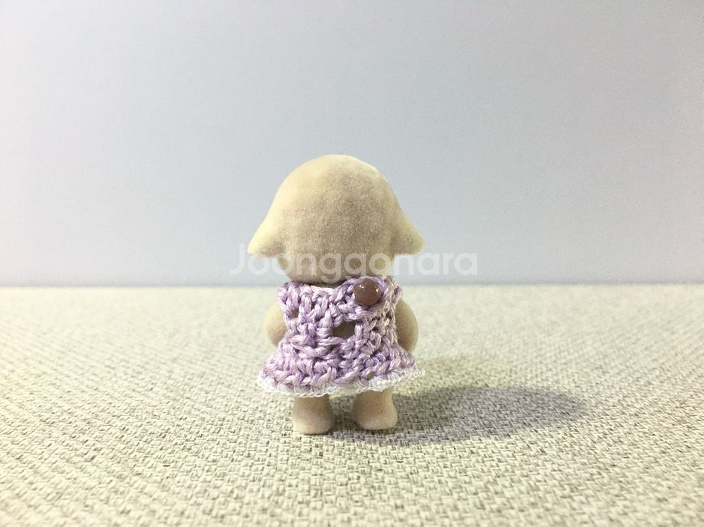 [실바니안 뜨개옷] 연보라 프릴 원피스--1