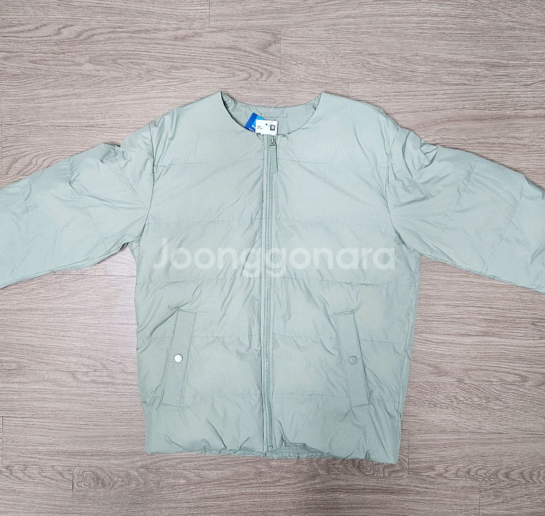 탑텐 다운필 넥리스 점퍼 95 민트--1