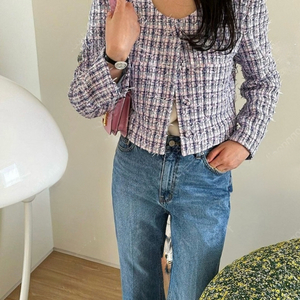 새상품 라밤바룸 트위드 자켓