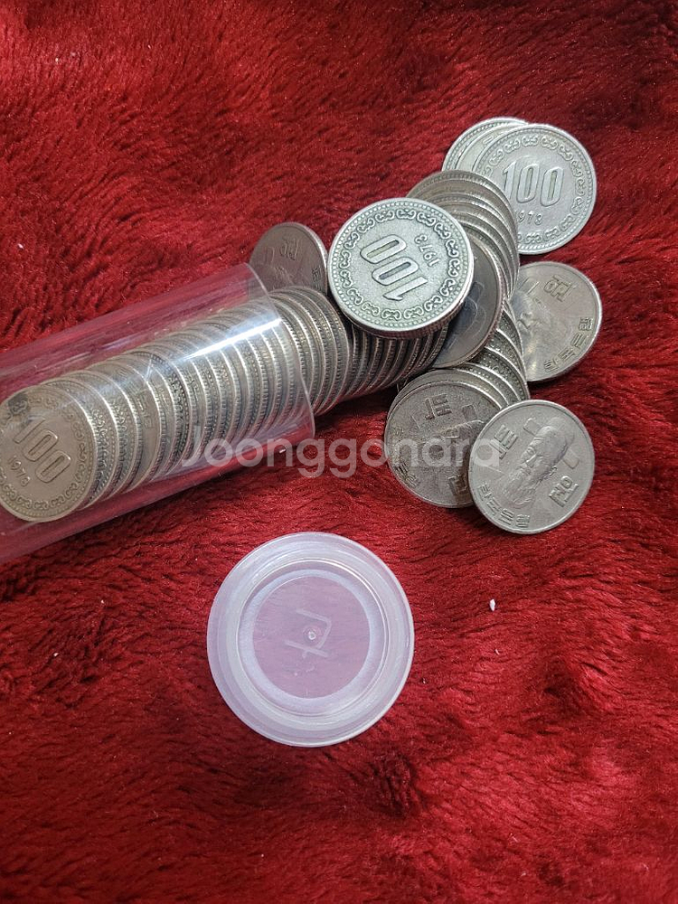 1973년 100원 동전 50개 일괄--0