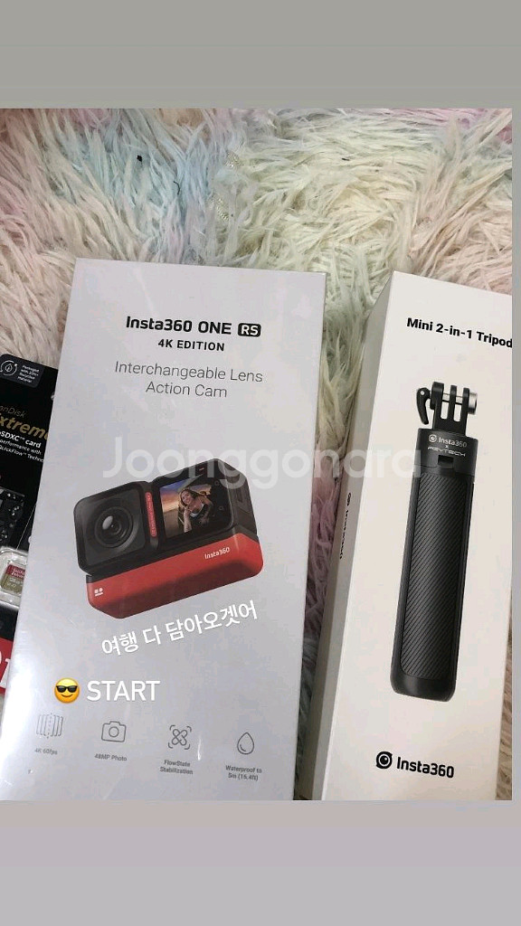 Insta360 ONE RS 4K 미니 삼각대 메모리칩--0
