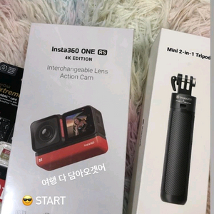 Insta360 ONE RS 4K 미니 삼각대 메모리칩