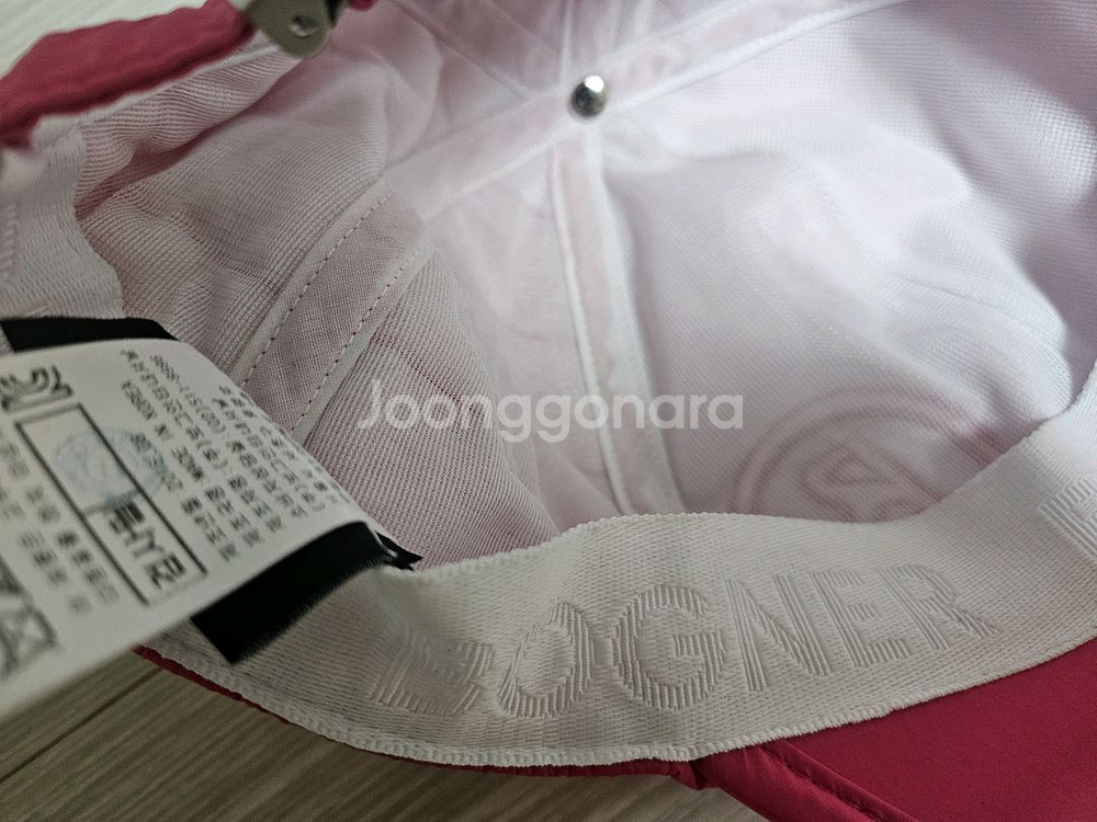 보그너 여성 골프 모자 핑크 새상품--3