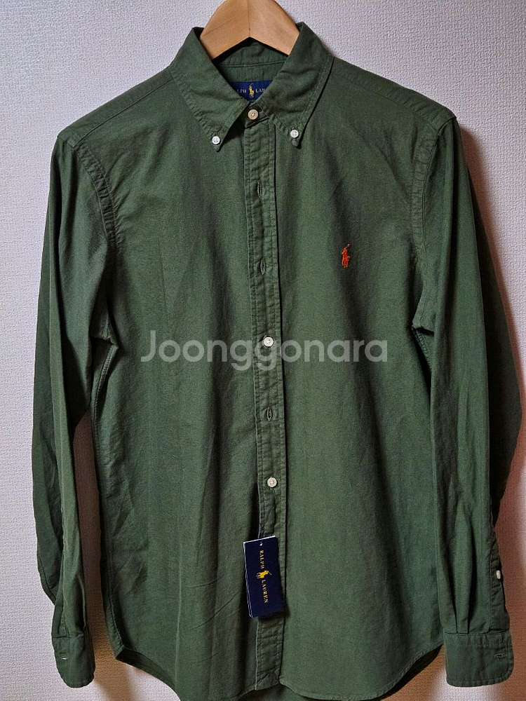 새상품 폴로 랄프로렌 가먼트다이 셔츠 레드포니--1