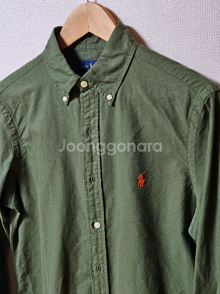 새상품 폴로 랄프로렌 가먼트다이 셔츠 레드포니--0