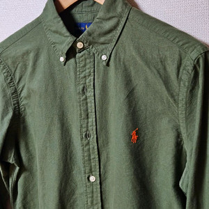 새상품 폴로 랄프로렌 가먼트다이 셔츠 레드포니