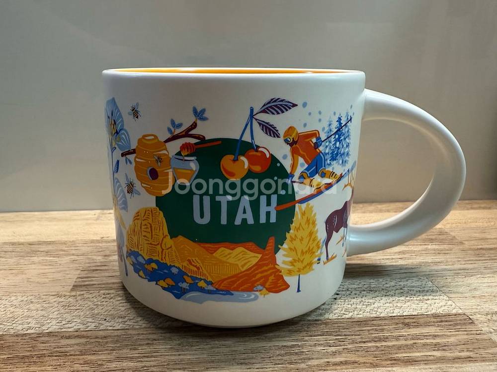 스타벅스한정판 디스커버리 유타주 머그컵 414ml--1