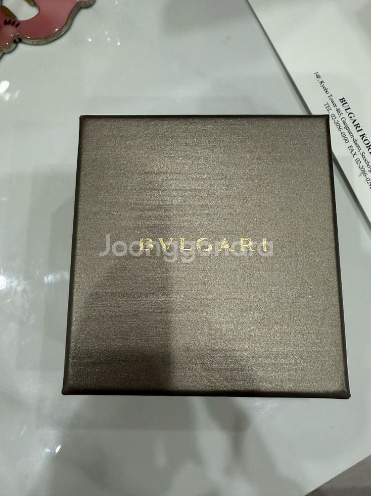 불가리 비제로원 미니 로즈골드 넥크리스 (풀박스)--2