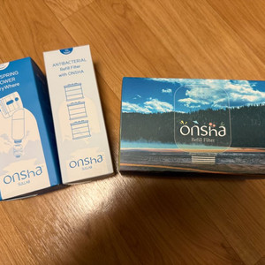 온샤 샤워기 헤드, 리필필터, 온천필터 일괄 세트