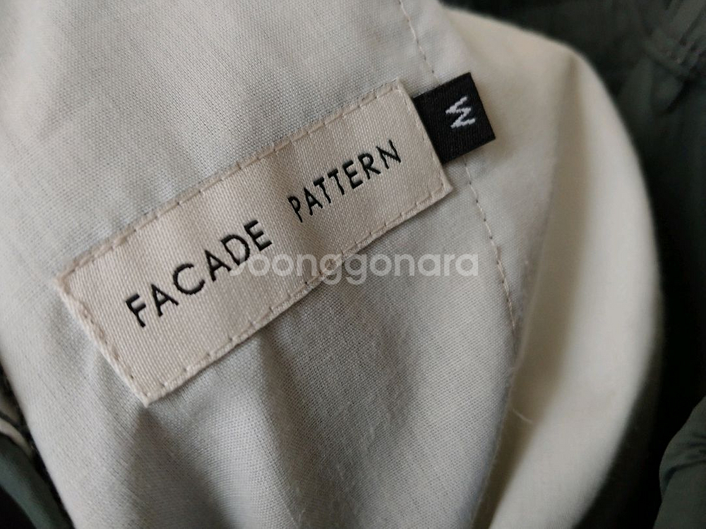 파사드패턴 테이퍼드 밴딩 팬츠 포레스트 M--9