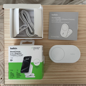 벨킨 맥세이프 무선 충전기 2in1 (WIZ028)