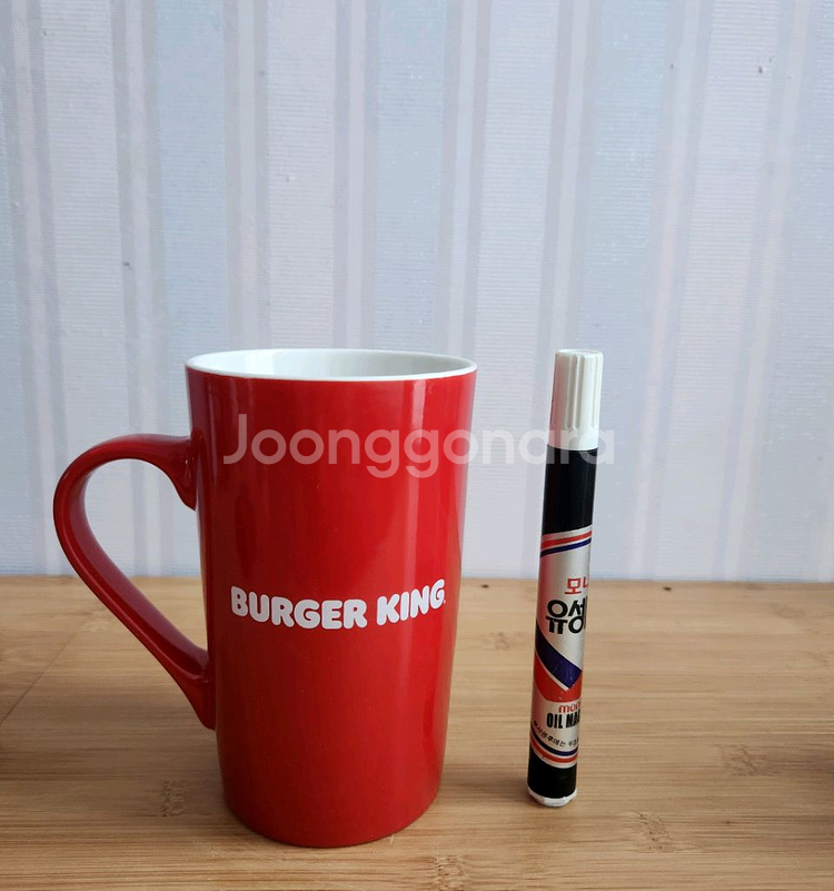 [새제품] BURGER KING 버거킹 빨간 머그컵--2