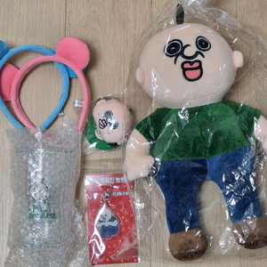 빵빵이 키링 팝업 눈물 끼꼬 머리띠 인형 백팩 유리컵