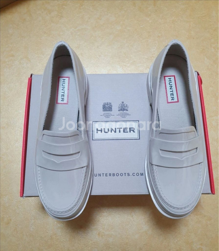[새상품] 헌터 페니로퍼 레인슈즈 레인로퍼 230~35--0