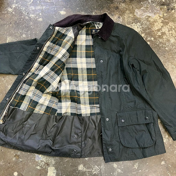 38) 바버 비데일 자켓 코트--1