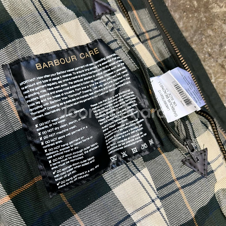 38) 바버 비데일 자켓 코트--5