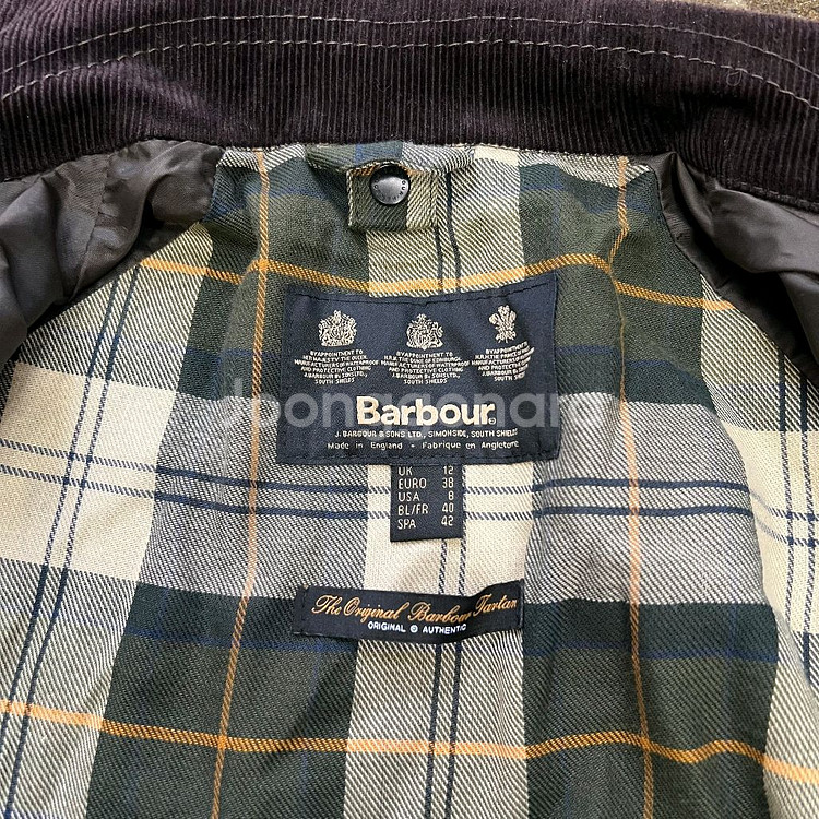 38) 바버 비데일 자켓 코트--7