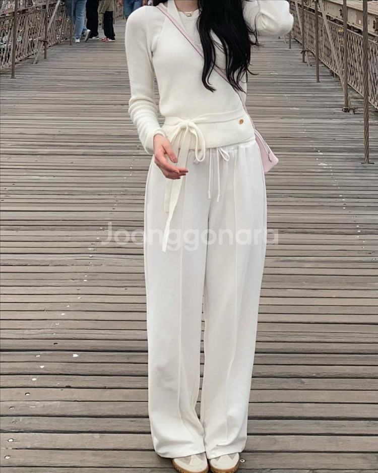 르플레인 모찌 팬츠 mozzi pants 롱기장--0