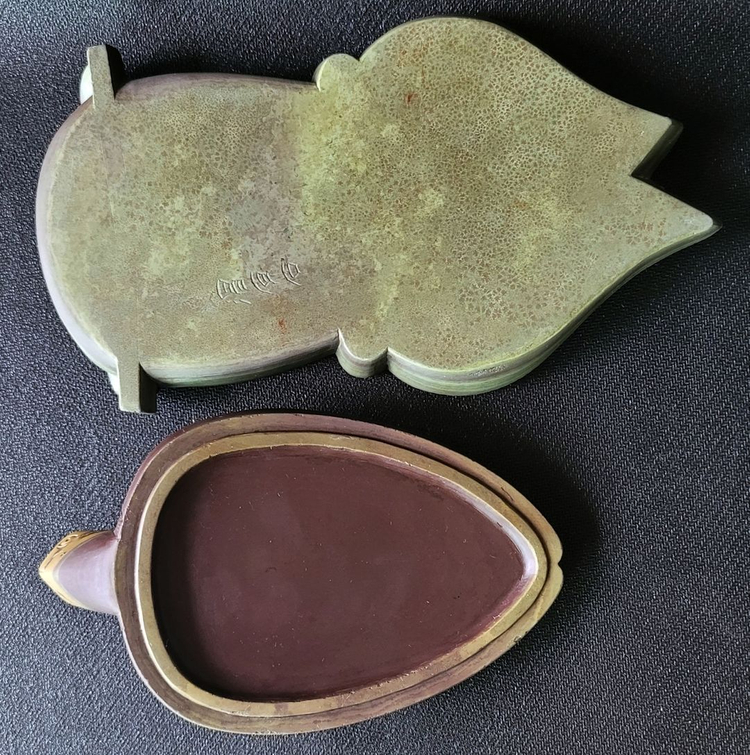 하루 세일 진품 명품 보증 압록강 위원석 거북 벼루--7