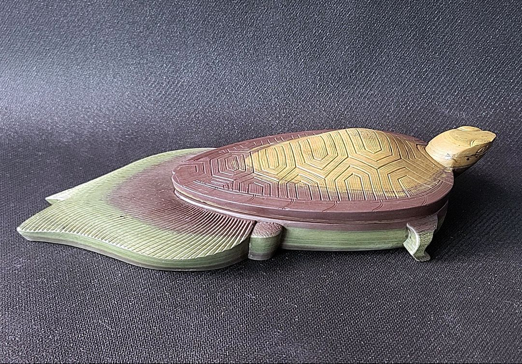 하루 세일 진품 명품 보증 압록강 위원석 거북 벼루--3