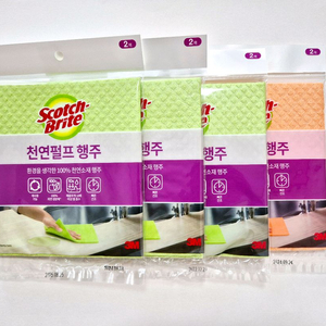 [새제품] 스카치브라이트 천연펄프 행주 2매입 4세트