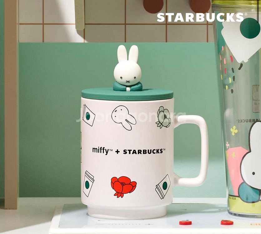 [택포]스타벅스 미피 70주년 피규어 머그--0