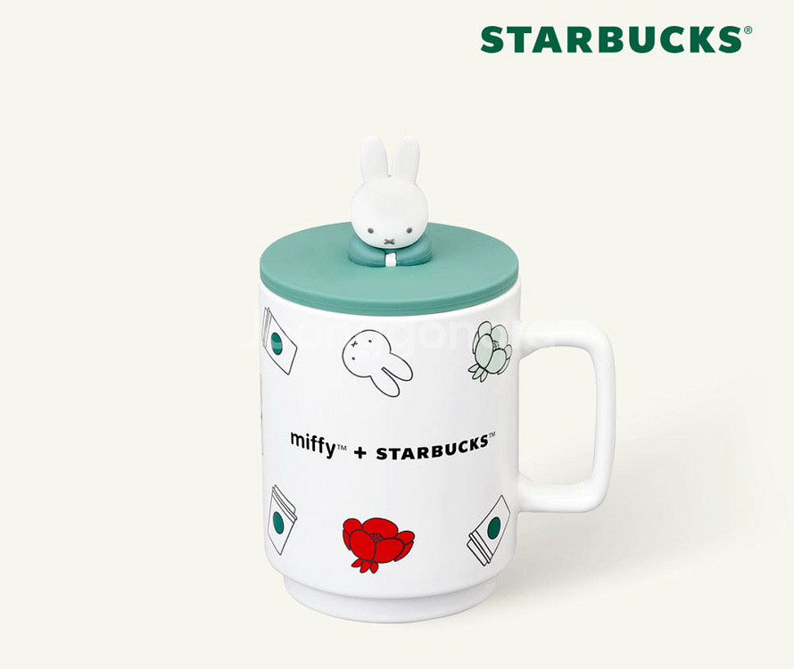 [택포]스타벅스 미피 70주년 피규어 머그--1