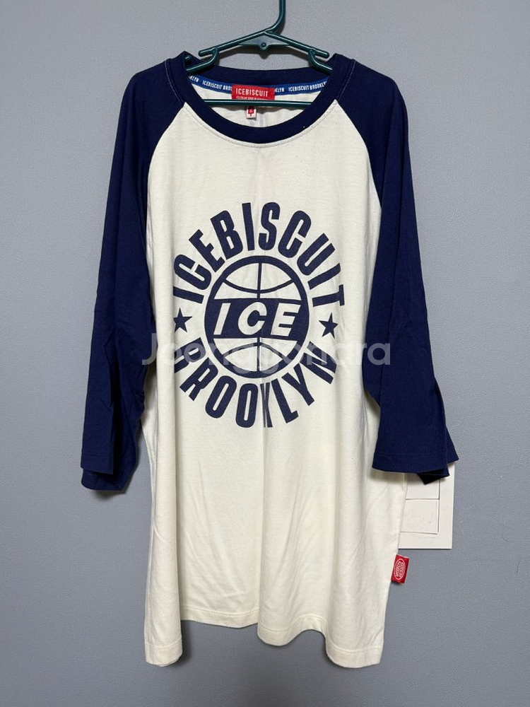 아이스비스킷 래글런 7부소매 티셔츠--0
