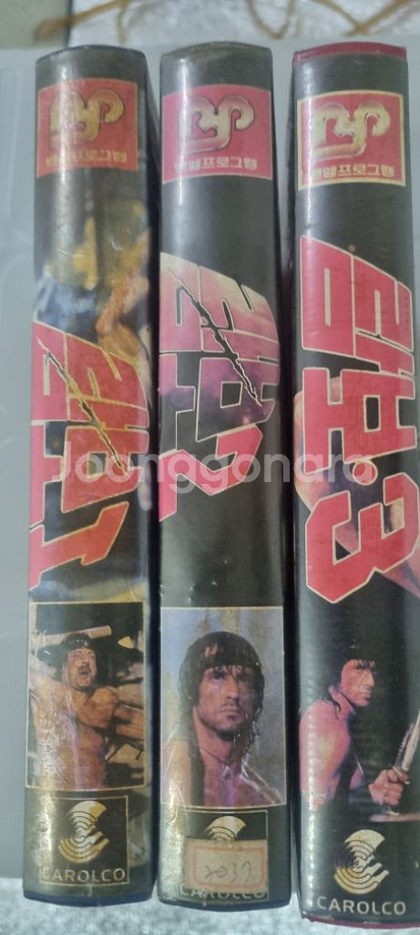 람보 1,2,3 비디오테이프--2