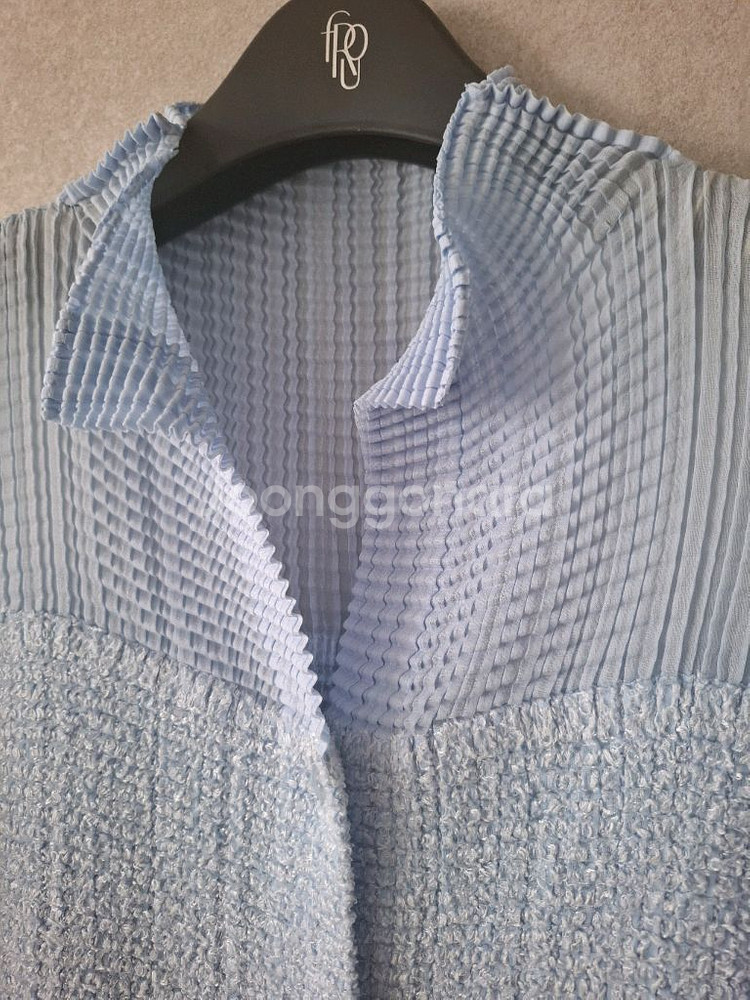 이세이미야케 레이어드 울리 울라이크 가디건 플리츠플리즈--5