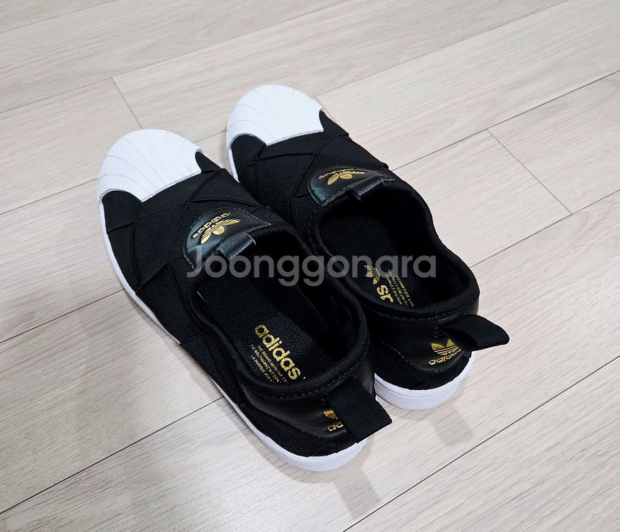 아디다스 슈퍼스타 슬립온 220사이즈--1