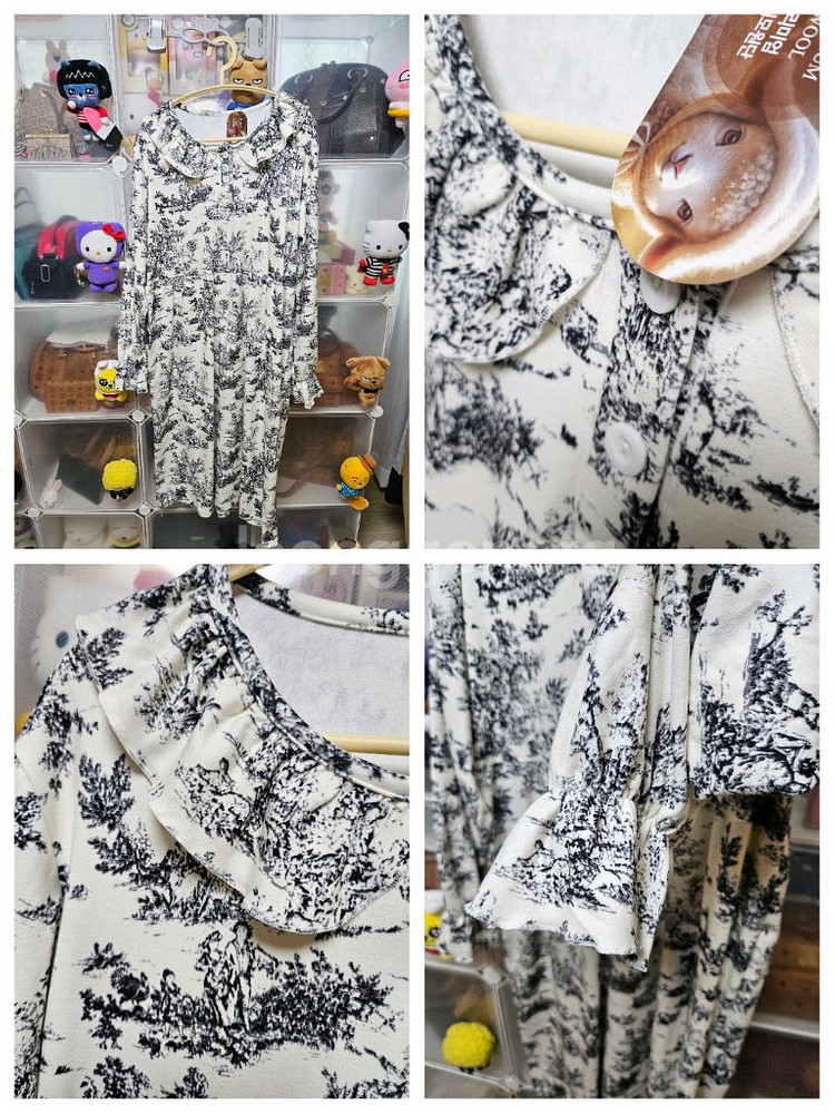 잠옷 원피스 수면잠옷 기모 롱원피스 여성 잠옷--0