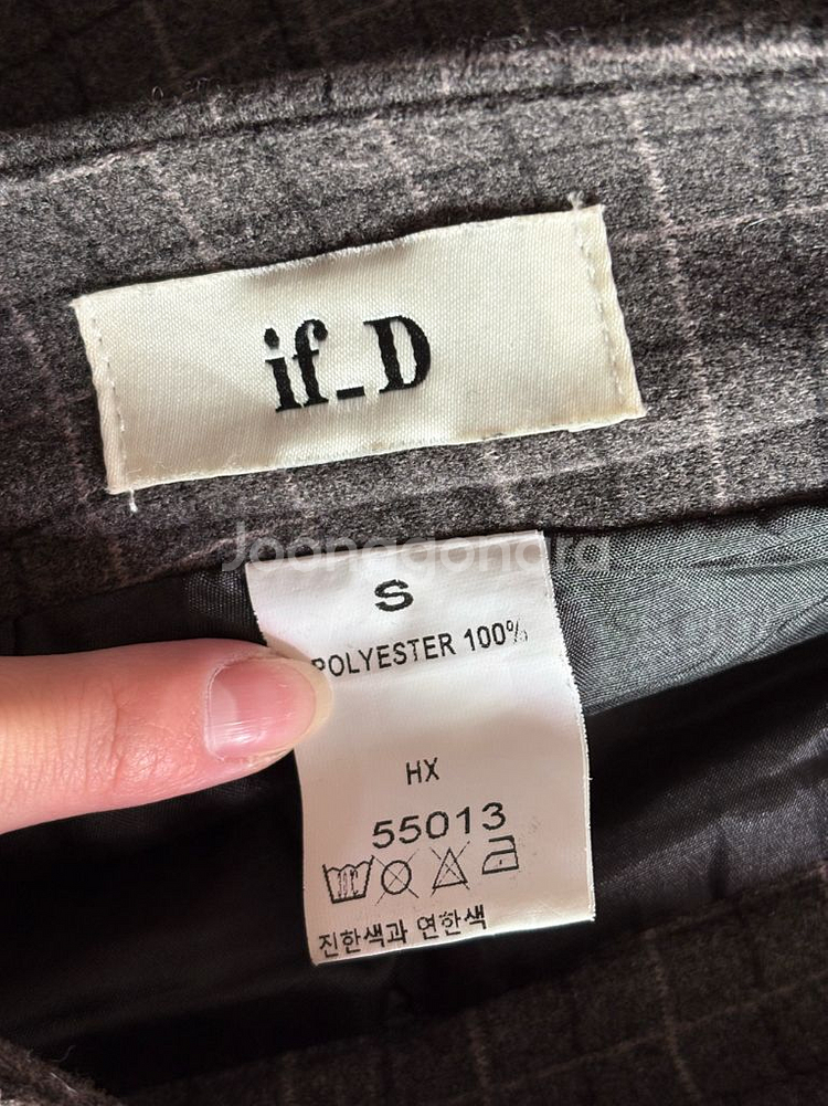 베니토 체크 플리츠 스커트 s--4