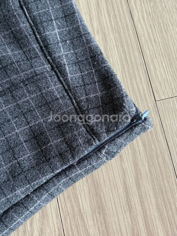 베니토 체크 플리츠 스커트 s--3