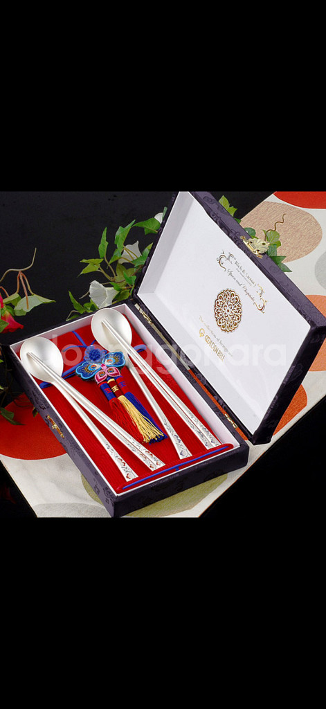 골든벨 은수저 부부세트 새상품--0