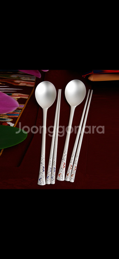 골든벨 은수저 부부세트 새상품--1