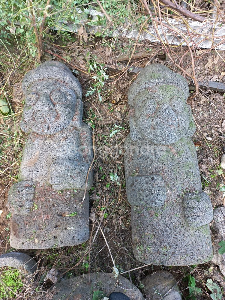 제주현무암 돌하루방--0