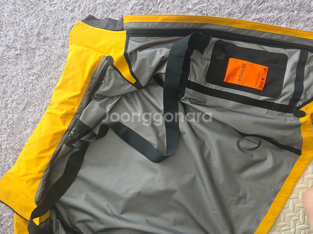 아디다스 마이쉘터 옐로우 바람막이--2