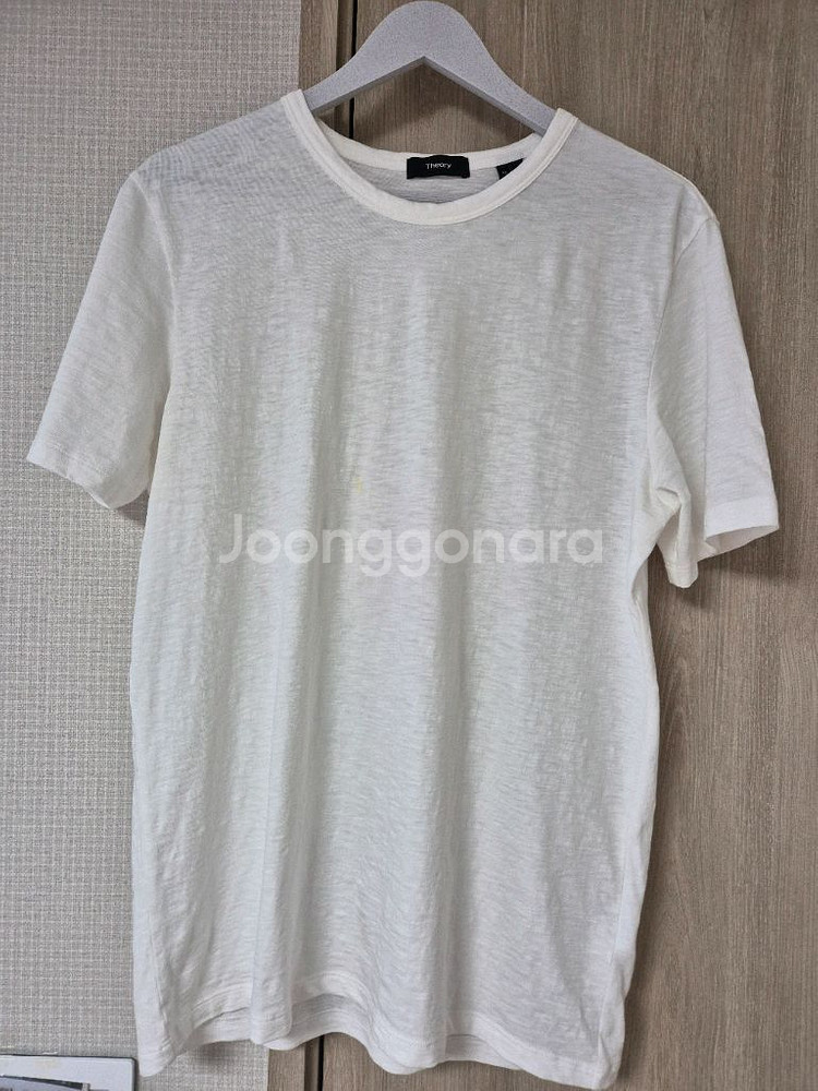 띠어리 THEORY 에센셜 화이트 반팔 M사이즈--0