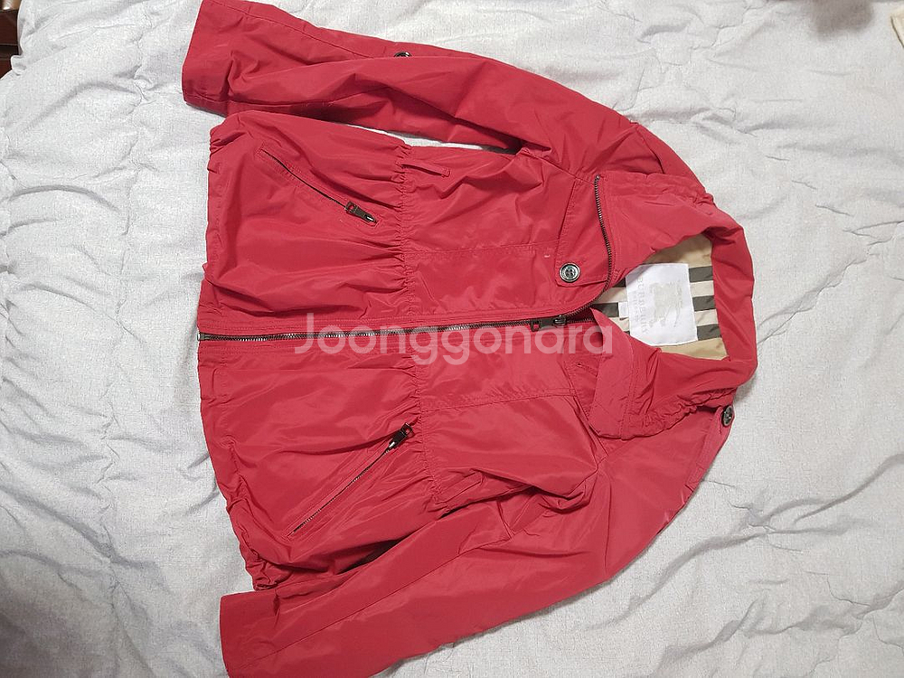 버버리 키즈 바람막이 숏 점퍼--0