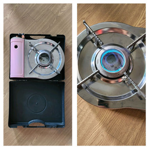 사파이어휴대용가스렌지/부탄용기폭발방지용/회오리불/이동식