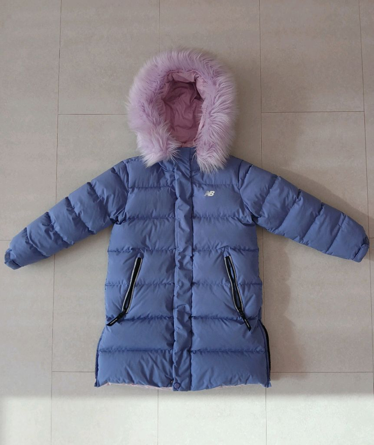 뉴발란스키즈 양면 구스 다운패딩 145--1