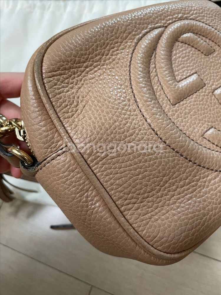 구찌 디스코백 베이지--2