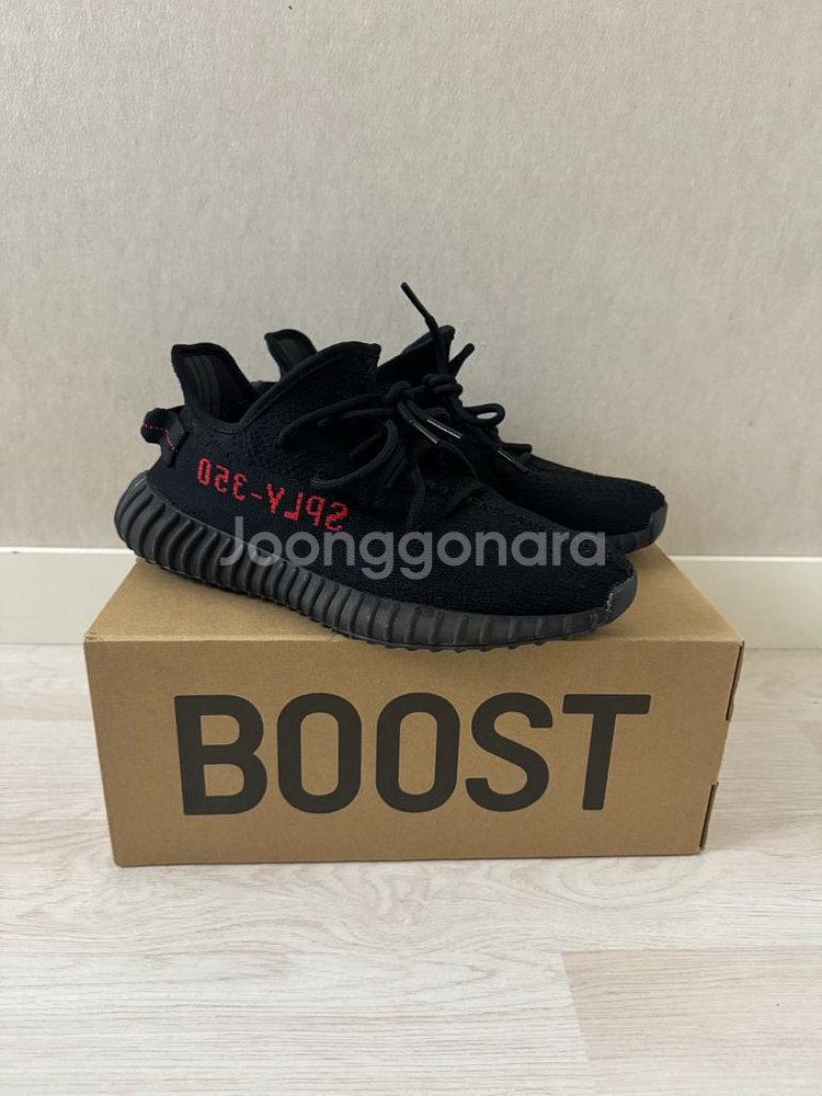 [265]아디다스 이지부스트 350 V2 블랙 레드--0