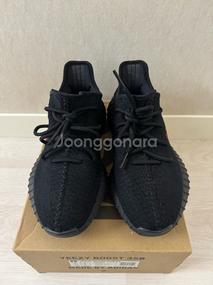 [265]아디다스 이지부스트 350 V2 블랙 레드--2