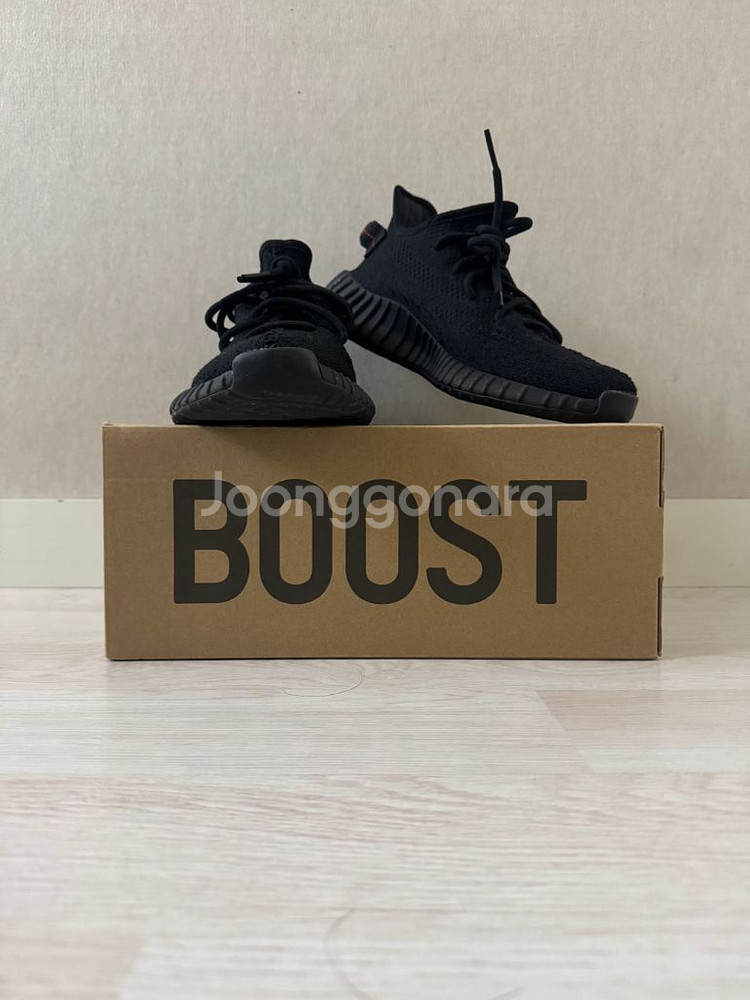 [265]아디다스 이지부스트 350 V2 블랙 레드--1