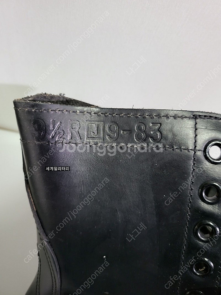 265~270 미군 오리지날 구형 검정 가죽 전투화--1