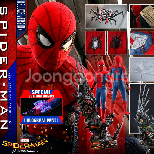 핫토이 쿼터 1/4 마블 홈커밍 스파이더맨 QS015B--0